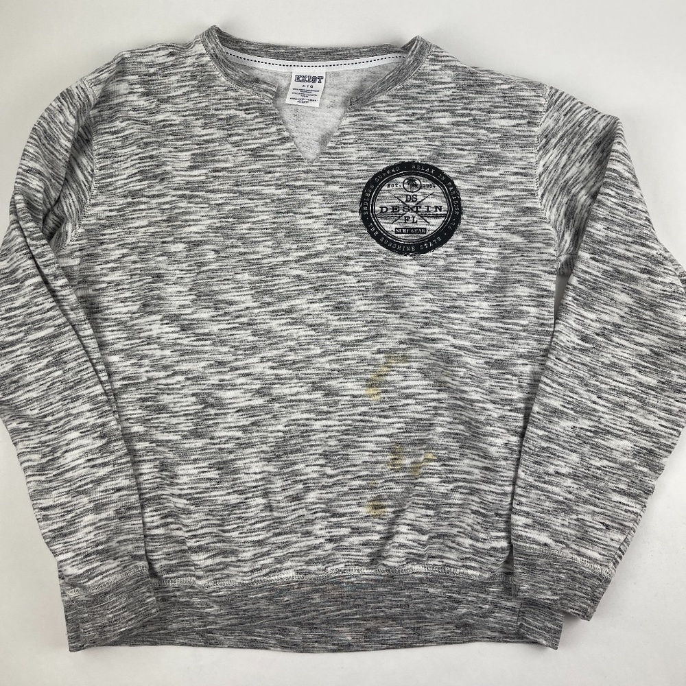 Exist Sweatshirt Womens Large Gray Destin Florida